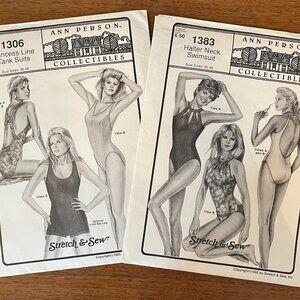 Misses Swimsuits Vintage Uncut Sewing Patterns Stretch & Sew